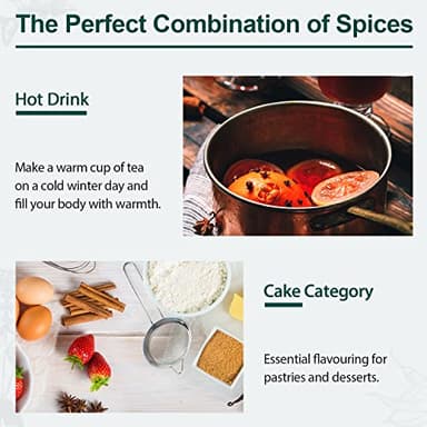 Soeos Cinnamon Sticks Bulk + Star Anise Whole + Whole Cloves Bulk, 4oz Each, All Natural, No Preservative, Starter Spice Set, Perfect Refill for Kitchen Spices - Image 6