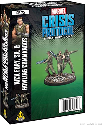 Marvel: Crisis Protocol Nick Fury, Sr. & Howling Commandos Character Pack - Smash Hydra with This Elite Team! Tabletop Superhero Game, Ages 14+, 2 Players, 90 Min Playtime, Made by Atomic Mass Games - Image 1