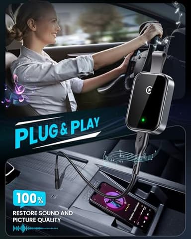 ZYW High Tech Wireless CarPlay Adapter for Apple-Super Mini Edition | Easy to Upgrade Wired Car Play to Wireless | No Delay Dongle for iPhone iOS 10+ & Cars with Built-in CarPlay(Licorice Espresso) - Image 6