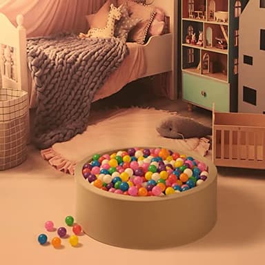 GOGOSO Ball Pit Balls for Toddles Kids Plastic Ballpits Accessories Crush Proof Durable Fun Shape Play Baby Bath Toys,2.15inch 100count Mix Color - Image 8