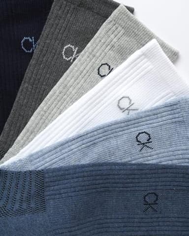 Calvin Klein Mens Crew Socks - 12 Pack Soft Stretch Breathable Athletic Socks for Men for Sports and Running (Size 7-12), Size 7-12, Blue Assorted - Image 4