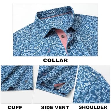 M MAELREG Polo Shirts for Men Quick Dry Fit Short Sleeve Performance Moisture Wicking Print Men’s Golf Shirts - Image 5