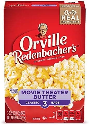 Orville Redenbacher's Microwave Popcorn, Movie Theater Butter Flavor, 3.29 oz., 3-Count (12 Boxes - Image 3