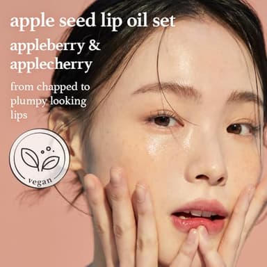 NOONI Korean Lip Oil Set - Appleberry & Applecherry | Long-Lasting, Moisturizing, Plumping, Revitalizing for Dry Lips, Waterproof, No Peel Off, 0.12 FL Oz x 2ea - Image 2