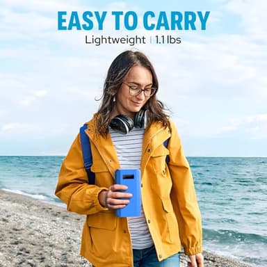 SinKeu Power Bank, 24000mAh with 110V AC Outlet Portable Laptop Battery Bank, 65Watt Portable Power Charger for iPhone 15, Outdoor Camping and Home Office Hurricane Emergency - Image 8