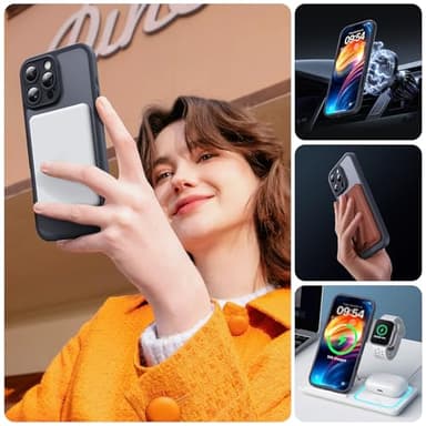 TOCOL for iPhone 16 Pro Max Case, Compatible with Magsafe, Full Camera Protection, Drop Protection, Magnetic Translucent Matte Back Bumper Phone Case for 16 Pro Max 6.9-Inch (Black) - Image 5