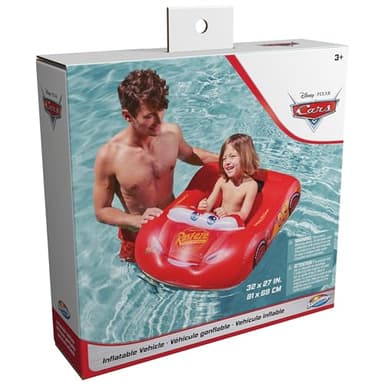 Swimways Disney Pixar Cars Inflatable Water Boat Vehicle, Inflatable Pool Floats and Kids Pool Toys, Cars Pool Party Supplies for Kids Aged 3 & Up - Image 8
