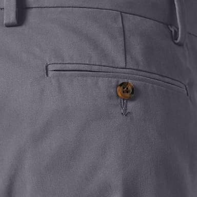 Amazon Essentials Men's Classic-Fit Wrinkle-Resistant Flat-Front Chino Pant (Available in Big & Tall), Charcoal, 46W x 32L - Image 7