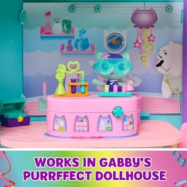 Gabby’s Dollhouse, Celebration Series MerCat Bobble Figure with Dollhouse Furniture and Accessories, Kids Toys for Girls & Boys Ages 3 and Up - Image 13