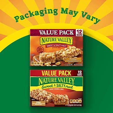 Nature Valley Granola Bars, Sweet and Salty Nut, Peanut, 12 Bars, 14.4 oz - Image 4