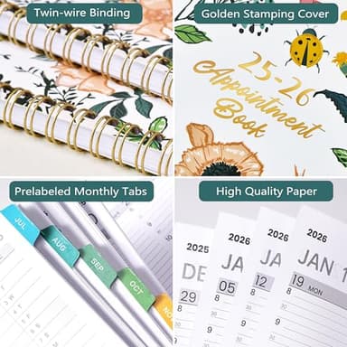 2025-2026 Appointment Book/Planner - 2025-2026 Daily Hourly Planner, Jul 2025 - Jun 2026, Weekly Appointment Book, 8.5" x 11", 30-Minute Interval, Lay-Flat, Ample Space with Notes ＆ To-Do Lists - Image 6