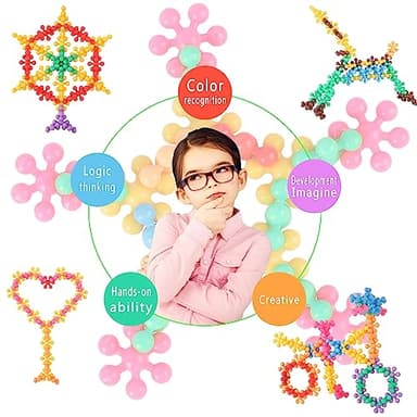 TOMYOU 200 Pieces Building Blocks Kids STEM Toys Educational Discs Sets Interlocking Solid Plastic for Preschool Boys and Girls Aged 3+, Safe Material Creativity - Image 4