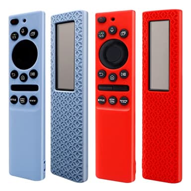 [2Pack] ZEVGOV Silicone Case for Samsung Smart Solar Cell Remote Control BN59 Series Protective Kids-Friendly Shockproof Remote Control Sleeve Holder - Image 1