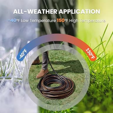 Giraffe Tools Garden Hose 50ft x 5/8", Water Hose Heavy Duty, Flexible, Lightweight Hybrid Hose with Swivel Handle, Male to Female Fittings - Image 5