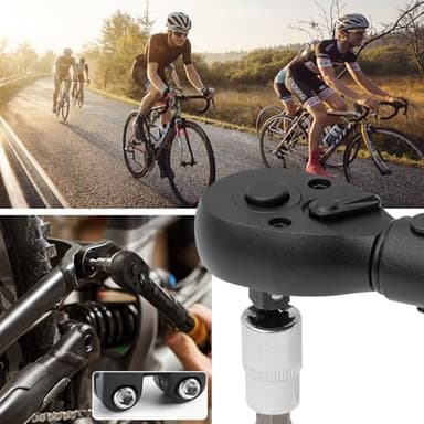 TOOLMAYS 13PCS Torque Wrench Set, Dual-Direction Drive Click Wrench with Allen socket, Mountain Bike Motorcycle Multi-Tool (2-20 Nm 0.1nm 72-Tooth) - Image 5