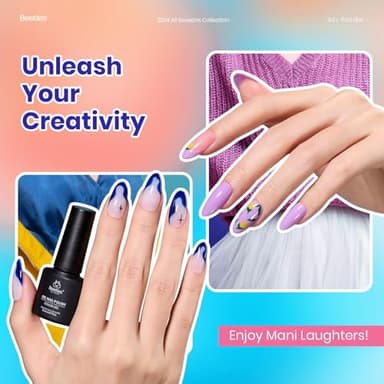 Beetles Gel Nail Polish Set, 23pcs Gel Polish Kit, 20 Colors Pink Green Blue Uv Gel Polish with Base Top Coat, All Season Manicure Tools for Beginners Nail Art Home Gift for Women - Image 4