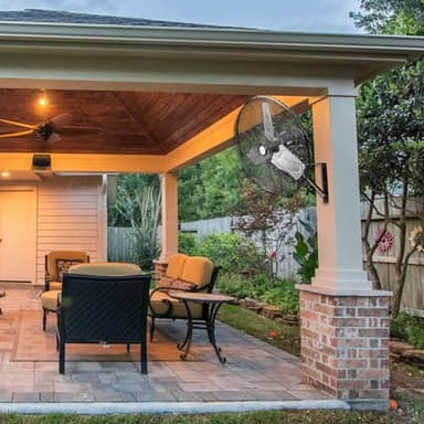 BILT HARD 24 in. Outdoor Oscillating Wall Fan, 6300 CFM 3-Speed Heavy Duty Outdoor Wall Fans, High Velocity Waterproof Fans for Patio, Commercial, Industrial, Warehouse, UL Listed - Image 9