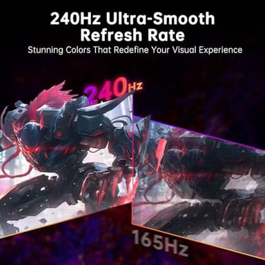 KTC 27-inch OLED Gaming Monitor | QHD 2560x1440P | 240Hz 0.03ms GTG | 1.5M:1 Contrast Ratio | DisplayHDR True Black 400 | 65W USB Type-C | Dual Speakers | Comes with Type-C, HDMI & DP Cables Included - Image 3