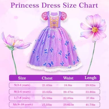 Meland Princess Dresses for Girls - Light Up Princess Costume for Little Girls, Halloween Costumes for Toddler Age 3-10, Birthday Gift for Girl (5-6 Years) - Image 7