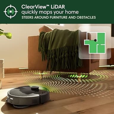 iRobot Roomba Plus 405 (G181) 2in1 Vacuum & Mop Robot with AutoWash Dock - Dual Spinning Mop Pads, Smart & Fast Mapping, Ideal for Pet Hair, Self-empties 75 days, Intense Suction, Pad Washing & Drying - Image 7