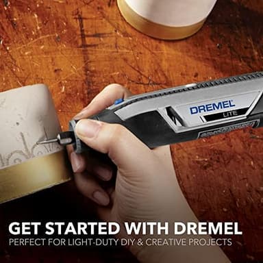 Dremel Lite 7760 N/10 4V Li-Ion Cordless Rotary Tool, Variable Speed Multi-Purpose Kit, USB Charging, Easy Accessory Changes - Perfect For Light-Duty DIY & Crafting, Sanding, Engraving and Polishing - Image 6