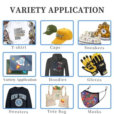 50 Sheets DTF Transfer Film Paper 8.5x11 Inch Double Sided Thick Clear Pretreat Sheets, PET Heat Transfer Paper for Inkjet Printer DTG Printer Direct Print On T Shirts Textile(Hot&Cold Peel) - Image 4