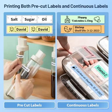 Phomemo D30 Label Maker Machine, Bluetooth Mini Label Maker for Kids School Items, Inkless Thermal Label Printer Portable Sticker Maker for Classroom Home Small Business Organizing - Image 3