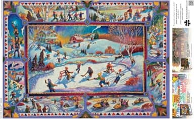 Buffalo Games – Winter Pickup - John H Burrow - 300 Oversized Piece Jigsaw Puzzle Larger Shapes - Great for Adults, Seniors, Family, Kids - Easy to Grip - Christmas Artwork, and Festive Fun - Image 5