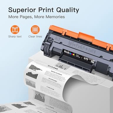 E-Z Ink 072 Toner Cartridge Compatible for Canon 072 Toner CRG072 CRG-072H Toner Cartridge for Canon ImageCLASS MF284dw MF287dw MF289dw LBP172dw Series Printer (2 Black) - Image 4