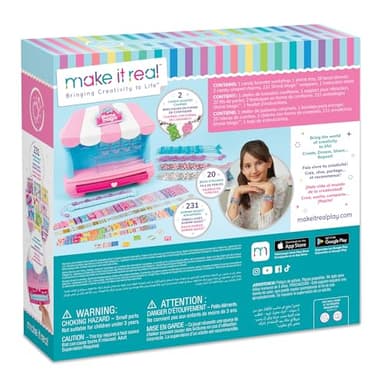 Make It Real:Shrink Magic Candy Shop Bracelet Kit - Create 20 Bracelets, Use A Hair Dryer to Shrink & Style, DIY Jewelry Kit, Girls & Kids Ages 8+ - Image 4