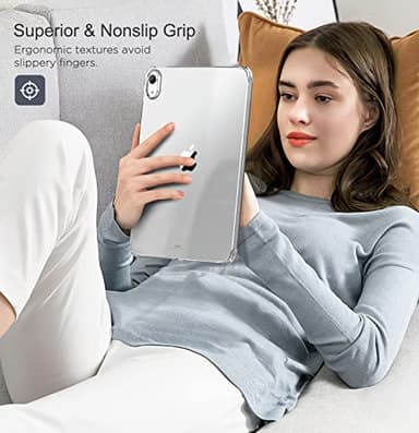 MoKo Clear Case for iPad (A16) 11th Generation 2025 11-inch/10th Generation 2022 10.9 inch, Lightweight Soft TPU, Anti-Scratch Ultra Slim Protective Tablet Cover, Shockproof Impact Resistant, Clear - Image 7