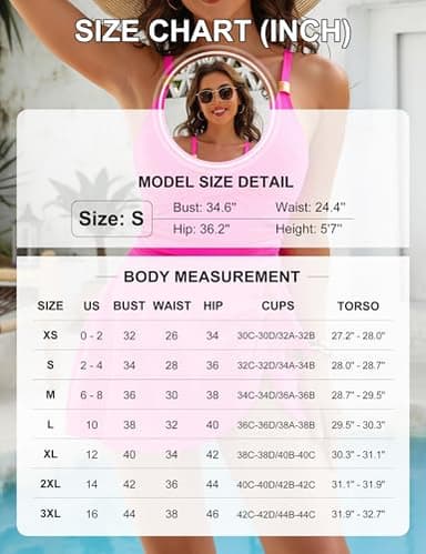Blooming Jelly Womens One Piece Swimsuits Tummy Control Bathing Suits Long Torso Cute 2025 Swim Dress (L, Striped Black) - Image 6