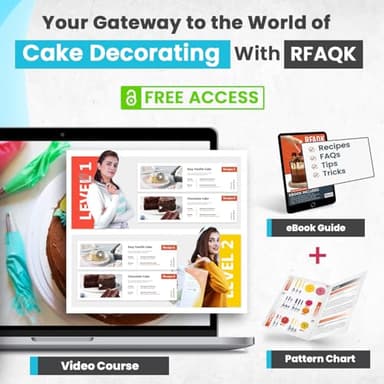 RFAQK 74 PCs Icing Piping Bags and Tips Set, Cake Decorating Kit with 48-Numbered Piping Tips, Anti Burst Pastry Bags for Cookie Cupcake Cake Decoration, Cake Decorating Tips Set with Booklet & E-book - Image 6