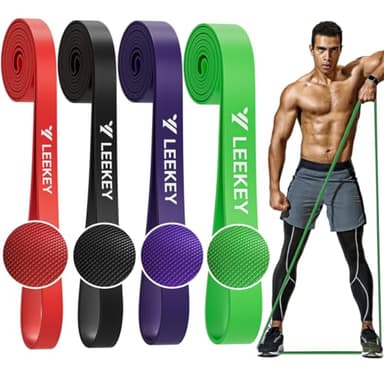 LEEKEY Resistance Bands, Exercise Bands with Handles,Pull Up Assist Bands - Band Set with Door Anchor - Bands for Working Out,Band for Men and Women Fitness Training, Physical Therapy,Home Workouts - Image 8