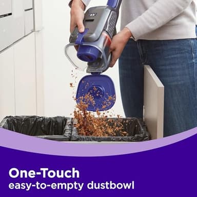 BLACK+DECKER dust buster Handheld Vacuum Cordless Rechargeable Pet Hair, Portable Home and Car Vacuum, Powerful Suction , Washable Bowl and Filter, furbuster AdvancedClean+ (HHVK515JP07) - Image 9