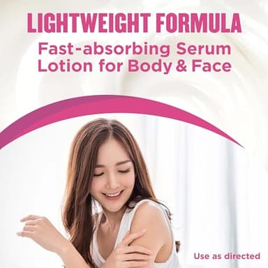 Gold Bond Plumping Collagen Body and Face Serum Lotion, Lightweight Hydrating Moisturizer with Collagen Peptide Complex, Jojoba and Grapeseed Oils to Visibly Plump Skin, Cherry Blossom Scent, 8 oz - Image 7