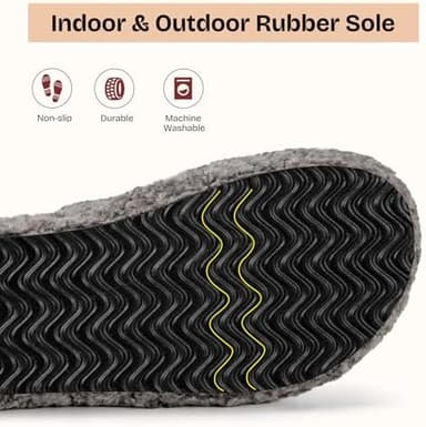 EverFoams Womens Fuzzy Open-toe Slippers Soft Comfy Memory Foam Indoor House Shoes - Image 6