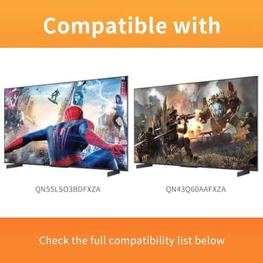 Solar Voice Remote Control for Samsung Frame Smart TVs Compatible for Samsung 2021-2025 Crystal QLED 4K 8K Smart TVs Series, 4 Shortcut Buttons, BN59-01385A Black - Image 4