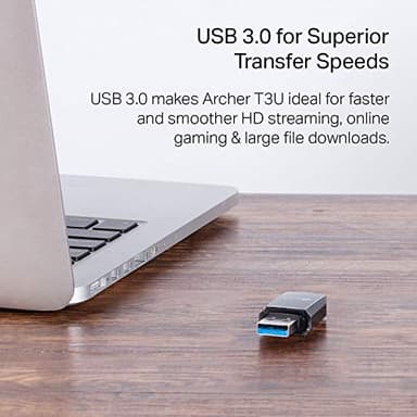 TP-Link AC1300 USB WiFi Adapter(Archer T3U)- 2.4G/5G Dual Band Wireless Network Adapter for PC Desktop, MU-MIMO WiFi Dongle, USB 3.0, Supports Windows 11, 10, 8.1, 8, 7, XP/Mac OS X 10.9-10.14 - Image 6