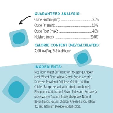 Ultra Chewy Double Treat Bones: Long-Lasting Dog Treats Made in USA for Large and Small Breeds, Highly Digestible, Ideal for Aggressive Chewers (Bacon & Cheese, 2 Value Packs) - Image 6