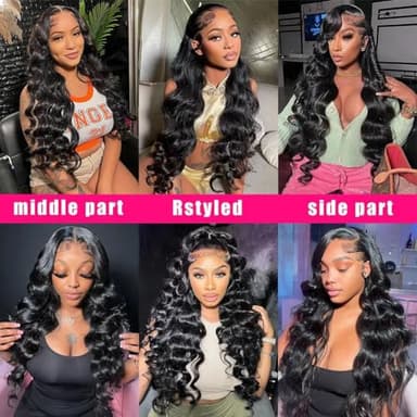 BVWCBJ 28 Inch 5x5 HD Lace Closure Wigs Human Hair Wear and Go Glueless Wigs Human Hair Pre Plucked Pre Cut 180% Density Body Wave Lace Front Wigs Human Hair for Women - Image 7