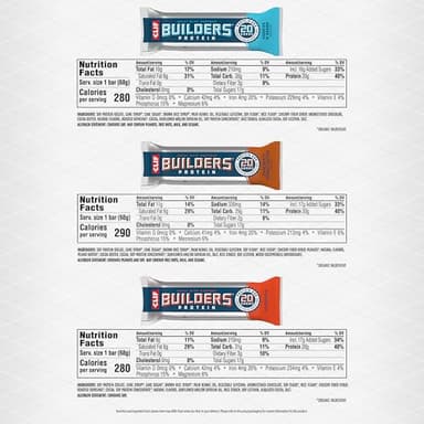 CLIF BUILDERS Protein Bars - Variety Pack - Six Flavors - 20g Plant Based Protein - Gluten Free - Non-GMO - Low Glycemic - No Artificial Sweeteners - 2.4 oz. (18 Count) - Image 5