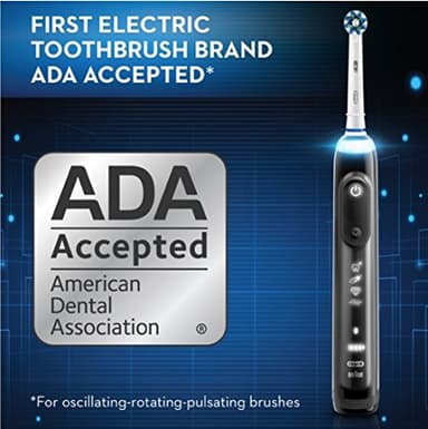 Oral-B 7500 Electric Toothbrush with Replacement Brush Heads and Travel Case, Black - Image 13