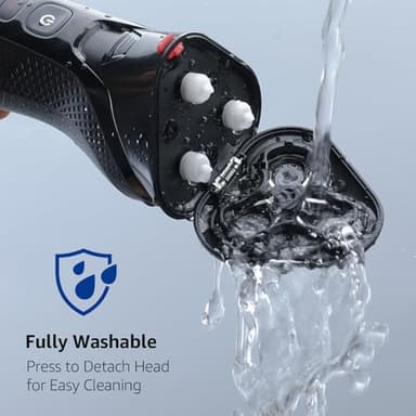 rategist Cordless Electric Razor for Men: 3-in-1 Shaver for Beard/Nose/Sideburns - IPX7 Waterproof Travel Kit - Turbo Speed & Precision Blades - Image 5
