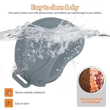 AWINNER Dog Treat Pouch - Premium Silicone - Upgrade 4 Strong Magnets Enhanced Magnetic Closure, Adjustable Waist Belt - Ideal for Puppy Training and Outdoor Walks (Grey) - Image 6