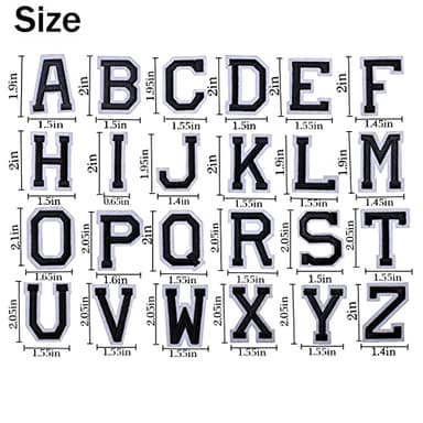 GYGYL Iron on Letters Patches, 9Pcs of 2 Inch Pink Letter "M" Patches, Alphabet Embroidered Patch for Clothes, Dress, Hat, Socks, Jeans, DIY Accessories - Image 3