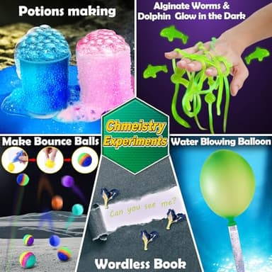 UNGLINGA 150 Experiments Science Kits for Kids, S.T.E.M Educational Project Toys for Boys Girls Birthday Gifts Ideas, Volcano, Chemistry Lab Tools Scientist Set - Image 3