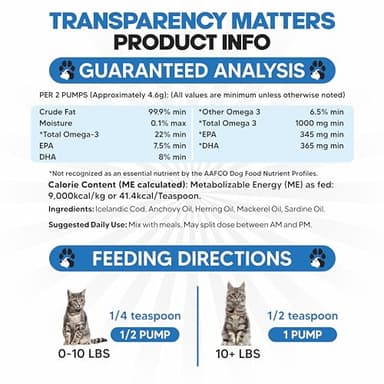 Omega 3 Fish Oil for Cats - Better Than Salmon Oil - Kitten & Cat Vitamins and Supplements - Cat Dandruff Treatment - Liquid Fish Oil for Pets - Shedding Support - Cat Health Supplies for All Ages - Image 7