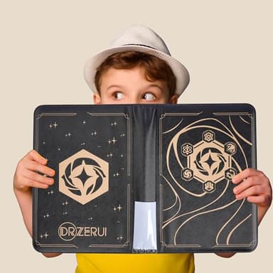 Binder for Lorcana Cards, Premium 9 Pocket Trading Card Album with 500 Pockets & Playmat Compatible with Lorcana Cards, Tokens and Rules sheet - Classic Black - Image 2