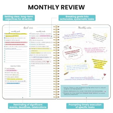 Monthly Planner 2025-2026, 21 Months Calendar Planner 2025-2026, April 2025 - December 2026, 7" x 10", 25-26 Monthly Calendar, Perfect for School Office Home Planning - Pink - Image 3